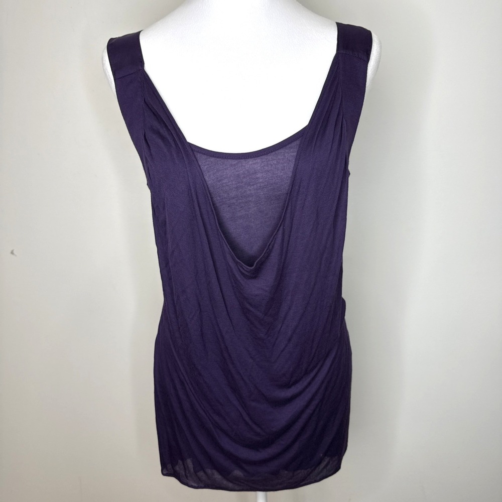 Banana Republic Silk Modal Layer Tank Top Women's Office Modest Quiet Luxury L